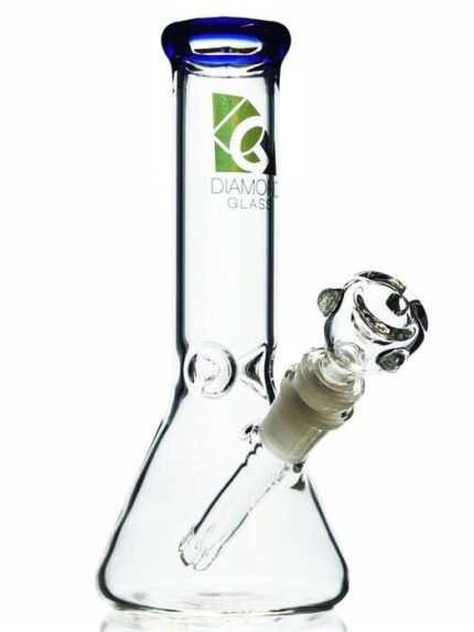 8" Mini Beaker Bong by Diamond Glass