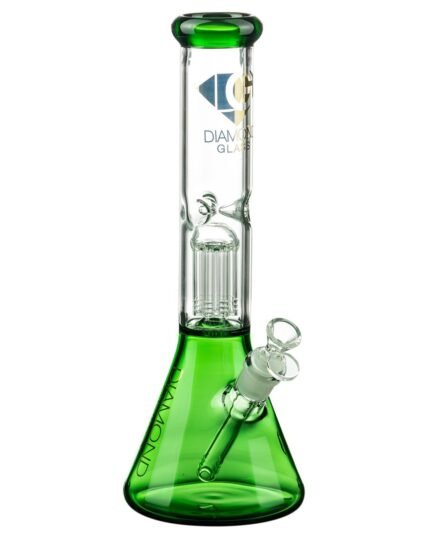 Diamond Glass - Eight Arm Tree Perc Beaker 13''
