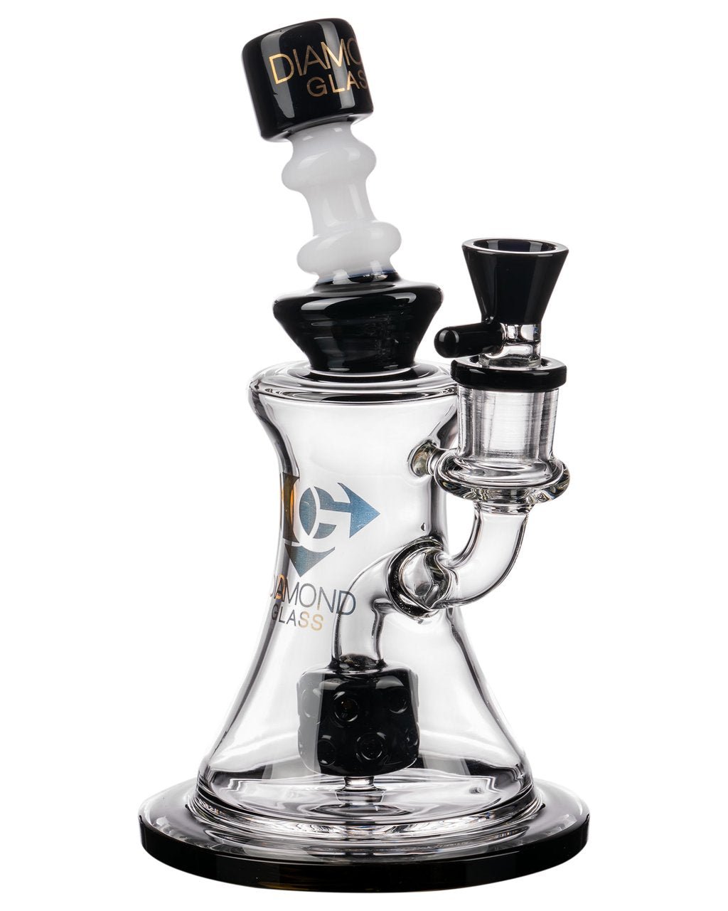 diamond-glass-big-puck-perc-dag-rig_01_black_1024x_89a3e9f9-88cf-48ca-81c4-9d71690324be.jpg Diamond Glass - Big Puck Dab Rig - Image 1