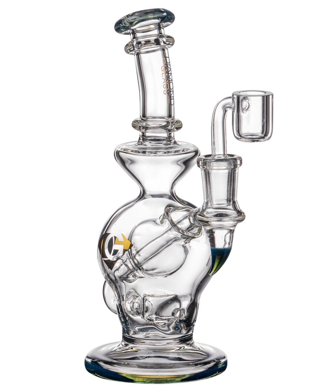 diamond-glass-rigception-showerhead-perc-incycler_01_1024x_0d98294a-4671-4191-a698-a051aee94a6b.jpg Diamond Glass - "Rigception" Showerhead Perc Incycler - Image 1