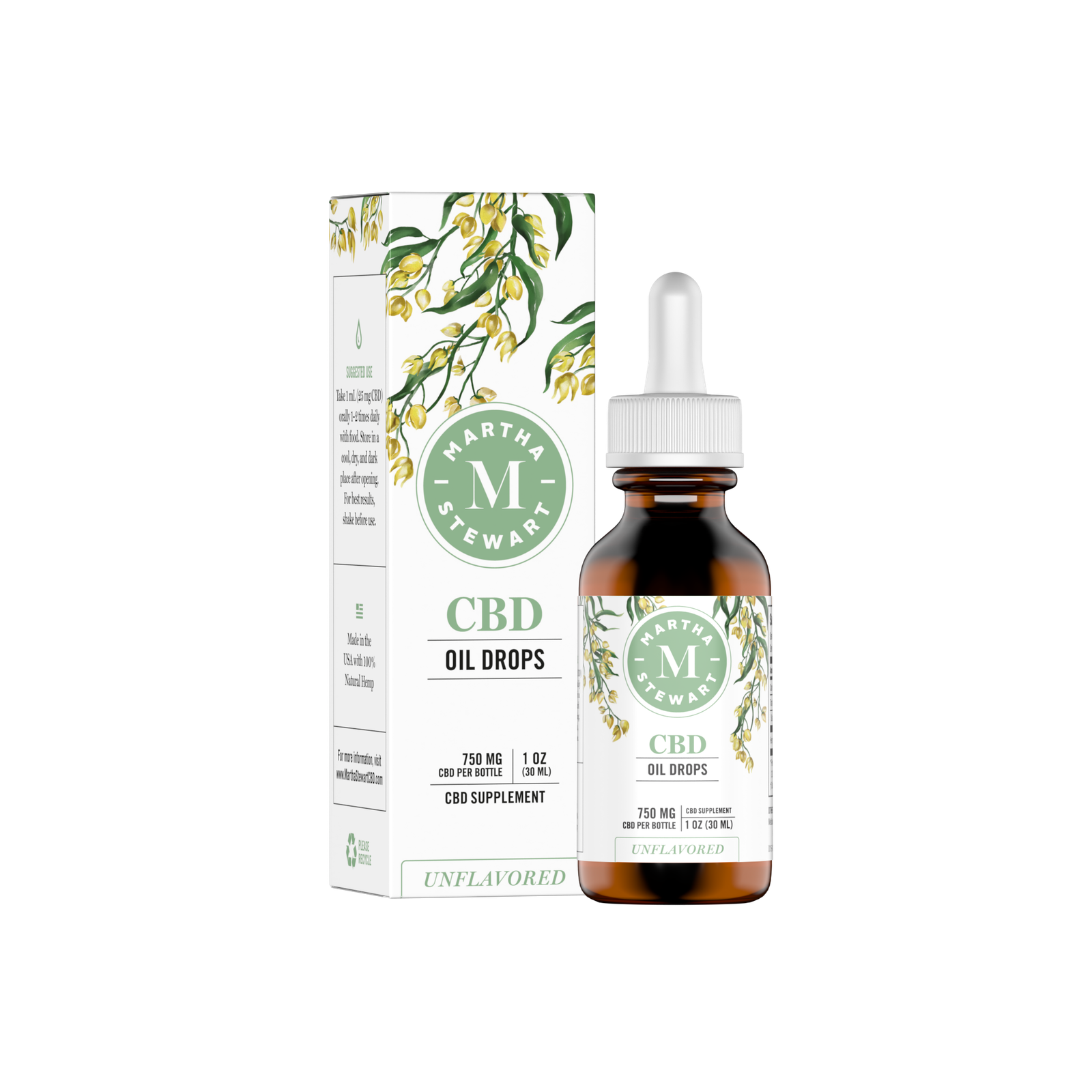 ebdd2a3120e0d3f8225728524343bfb4_5b10ec27-8234-4857-b194-55d3c07d9f2a.png Martha Stewart CBD Unflavored Oil Drops - Image 1
