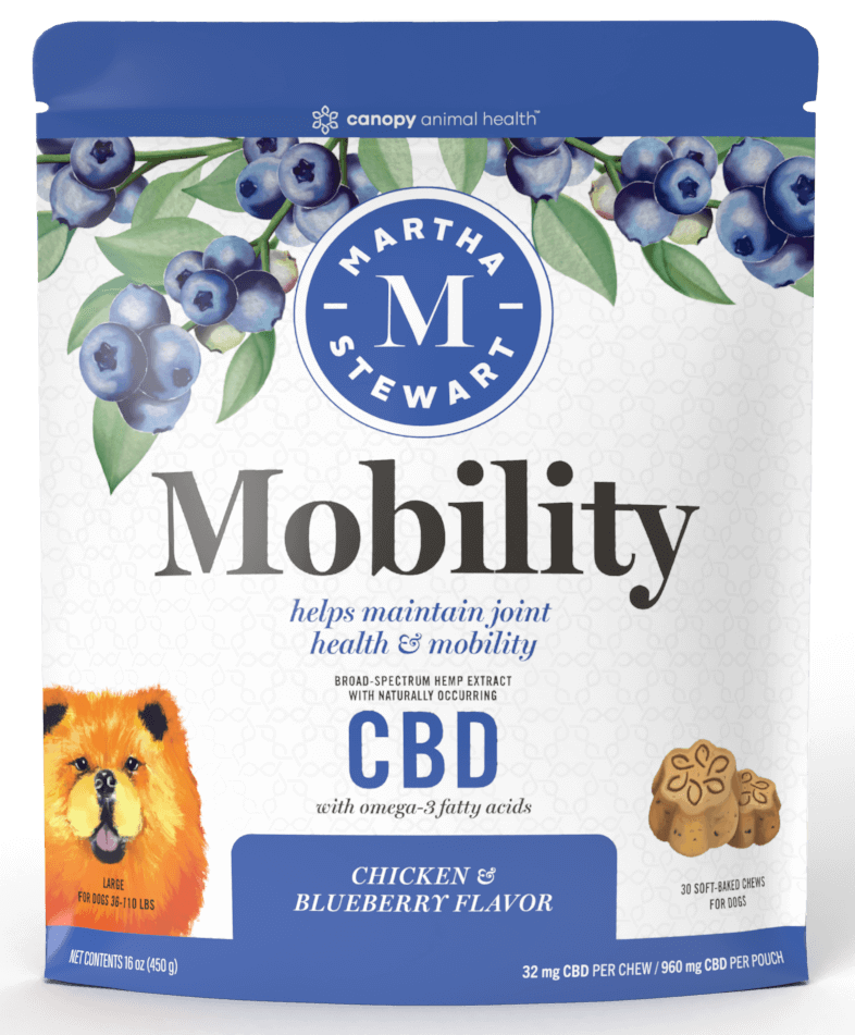 fc5231631bc8853cb3e1f1308ee27207.png Martha Stewart CBD Mobility Chicken and Blueberry Flavor Soft Baked Chews - Image 1