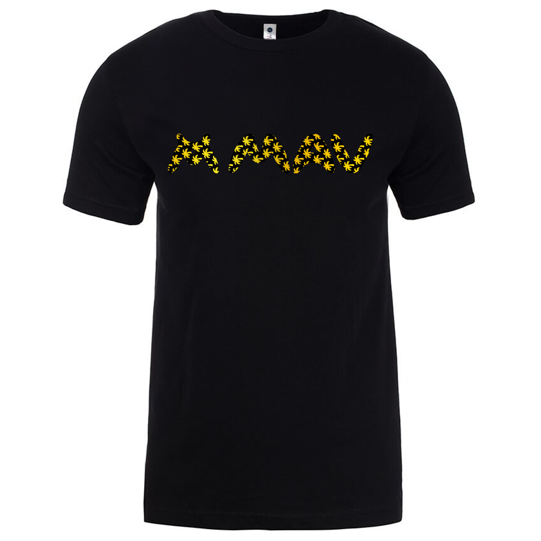 goldpalms_2000x_a011d6a5-f761-4b41-873a-fce4d9614544.png Gold Palm Black T-Shirt - MAV Glass - Image 1