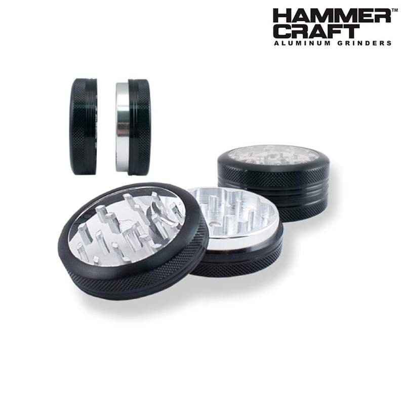 gr_ham_cl_med_1_800x_98c89626-4c0a-4e25-ae12-94b2af3a2ba8.jpg Aluminium Grinder with Clear Top, Hammercraft - Image 1