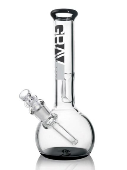 Grav - Round Base Water Pipe with Geoemtric Ice Pinch