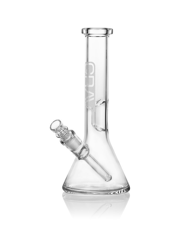 gravclearbeakerpipe_1024x_1b3ffc14-f83b-48af-80cc-ff8695900cd8.jpg Grav - Beaker with Geometric Ice Pinch - Image 1