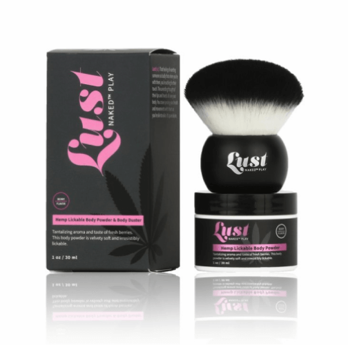 lust-hemp-lickable-body-powder-and-brush.png Hemp Lickable Body Powder with Body Brush - Image 1