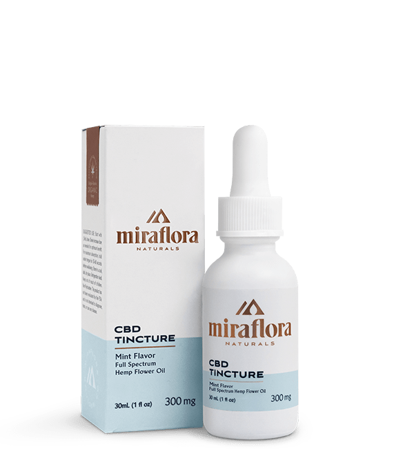 mint_300mg_00.png Miraflora - full spectrum hemp oil cbd tincture - Mint - Image 1