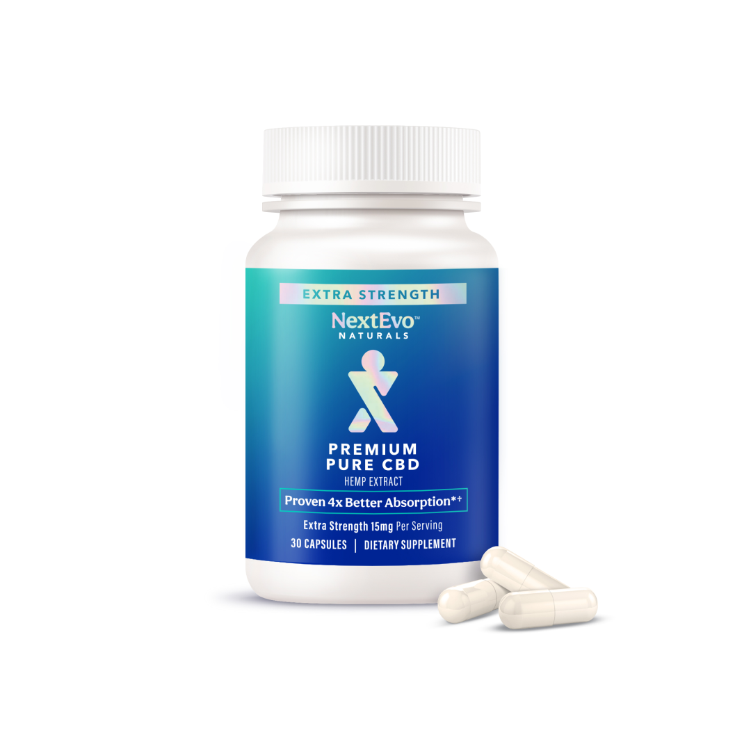 nextevo_extra_strength_bottle_pills_cbd_2_1800x1800_7ed868af-79a0-42e8-8cc1-ec4c9d7573cc.png Premium Pure CBD Extra Strength Capsules - Image 1