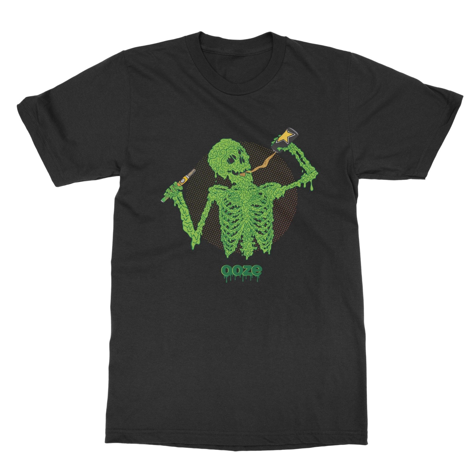 ooze-disrupt-skeleton2_4000x_a3a88545-5395-4d5d-b609-15513978acd7.jpg Ooze Disrupt Rockstar Men's T- Shirt - Image 1