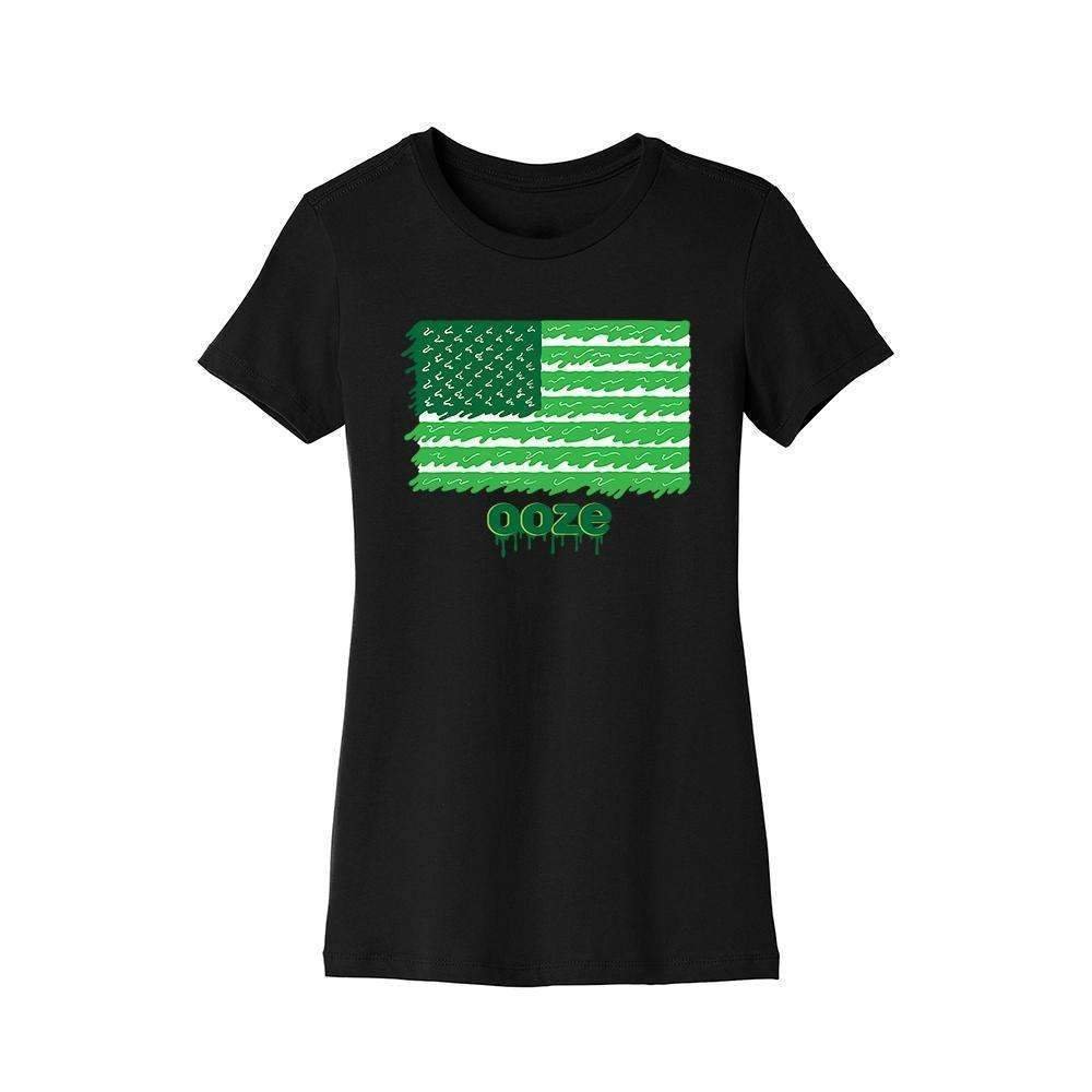 ooze-flag-womens_1000x_cfc1f9d7-a468-4eb3-91c2-6e8c492a846d.jpg Ooze Flag Women's T-Shirt - Image 1