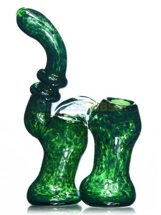 rainforest-green-double-bubbler-badass-glass_542_525x700_0f93b86a-f2ed-4328-bdcd-53640b123408.jpg Rainforest Green Double Bubbler - Image 1