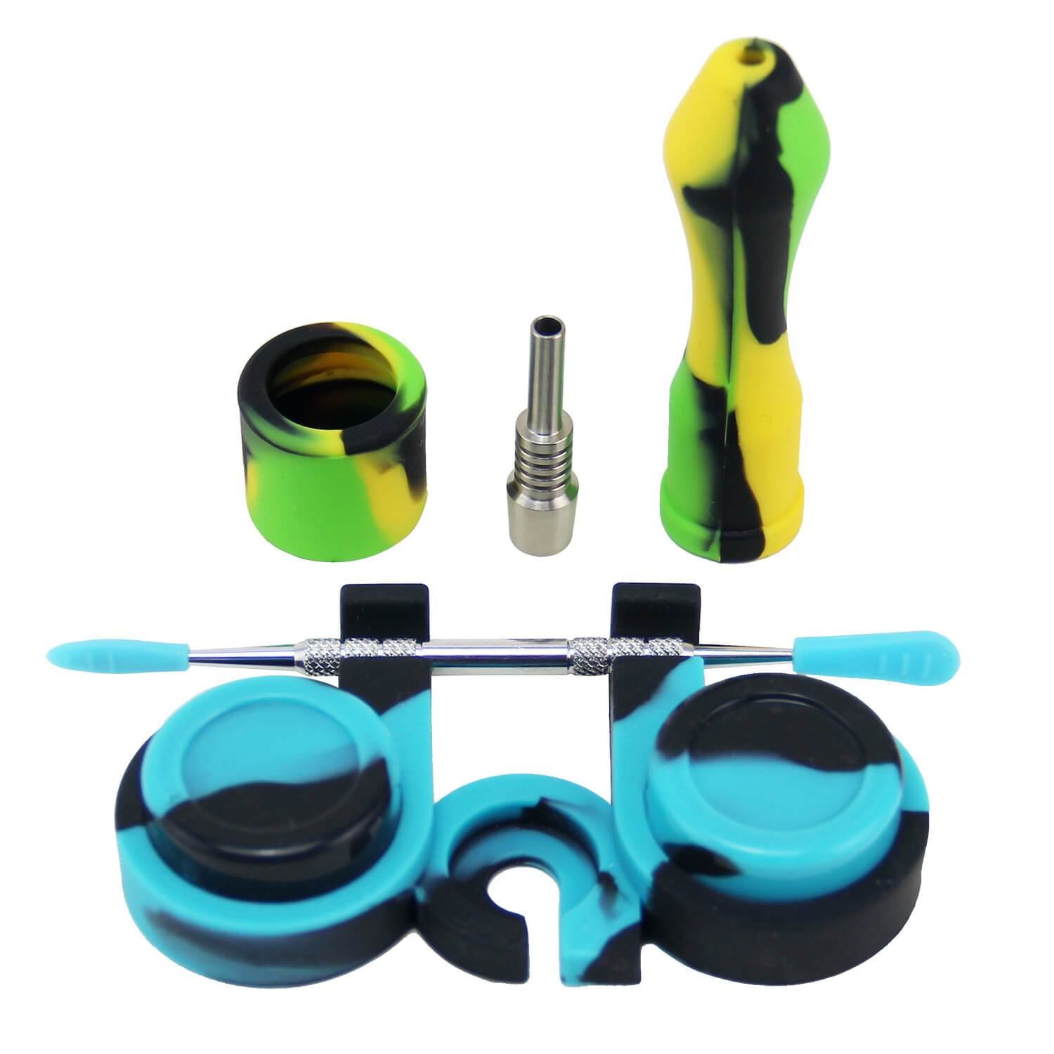 silicone_nectar_collector_dab_kit_4480x_45412482-063e-4d77-895c-2fd486c8299f.jpg Mini 10mm Dab Kit - Image 1