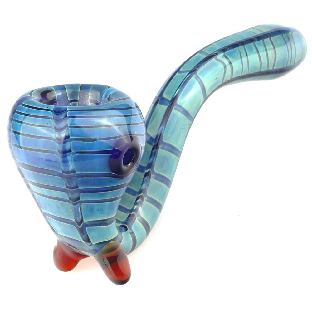 sl-13cm-052_3Color_changing_pipe_glass_pipe_spoon_pipe_weed_bowl_bong_Blue_Wrap_and_Raked_Sherlock_Pipe_1024x1024_84a14a6a-0483-43af-8015-d532c45951a6.jpg Blue Wrap and Raked Sherlock Pipe | Gandalf Pipe - Image 1