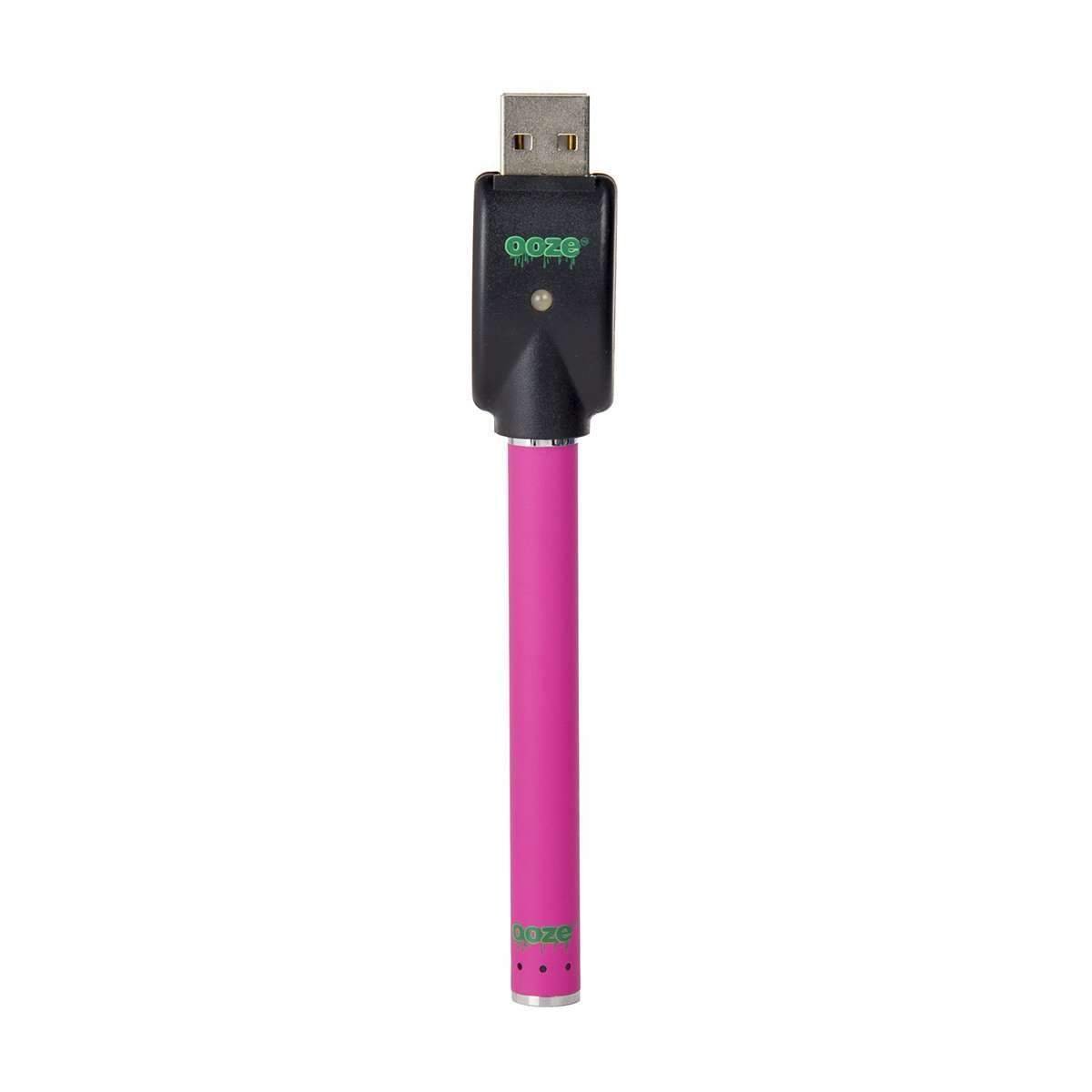 slim_pen__pink_sm_1200x_7e51e138-53b5-495c-a06f-40f7b2e988af.jpg Ooze Slim Pen Touchless Battery w/ USB Charger - Pink - Image 1