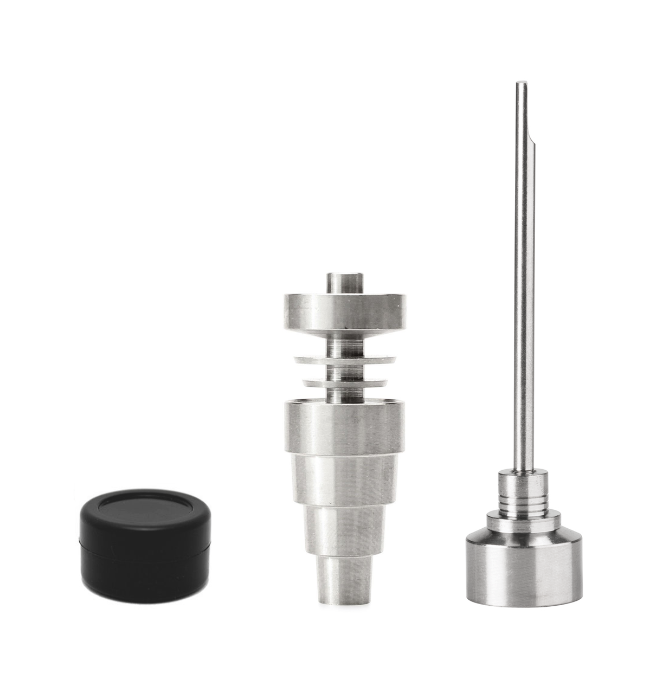 titanium-nailbanger-wdabber-carb-capsilicone-jar-bundle-by-morpheus-grow-tech-puffing-bird_533_1024x1024_ead94df3-a514-4618-9ec3-3ec20ccf3308.png Domeless Titanium Nail/Banger W/Dabber Carb Cap&Silicone Jar Bundle - Image 1