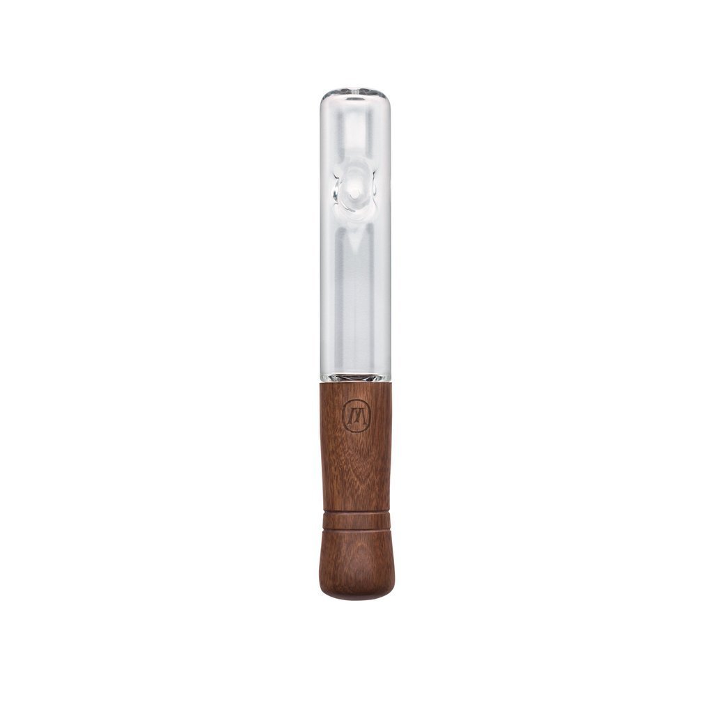 walnut_steamroller_1024x_689fb8ee-7055-4819-8c36-4b560a1cda6a.jpg Marley Natural - Glass & Walnut Steamroller Pipe - Image 1