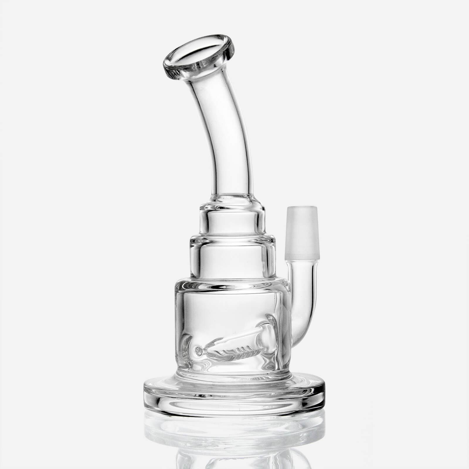 wedding_cake_mini_rig_4480x_1e697ec6-81e8-4b2c-b78d-c148f249bc76.jpg Wedding Cake Oil Rig Inline Perc - Image 1