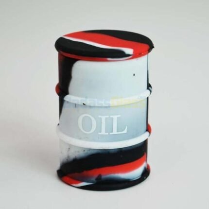 White & Red Oil Drum Wax Container